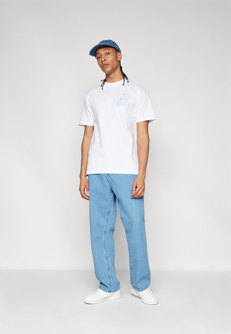 HUF WET WILD TEE UNISEX - T-shirt print - white