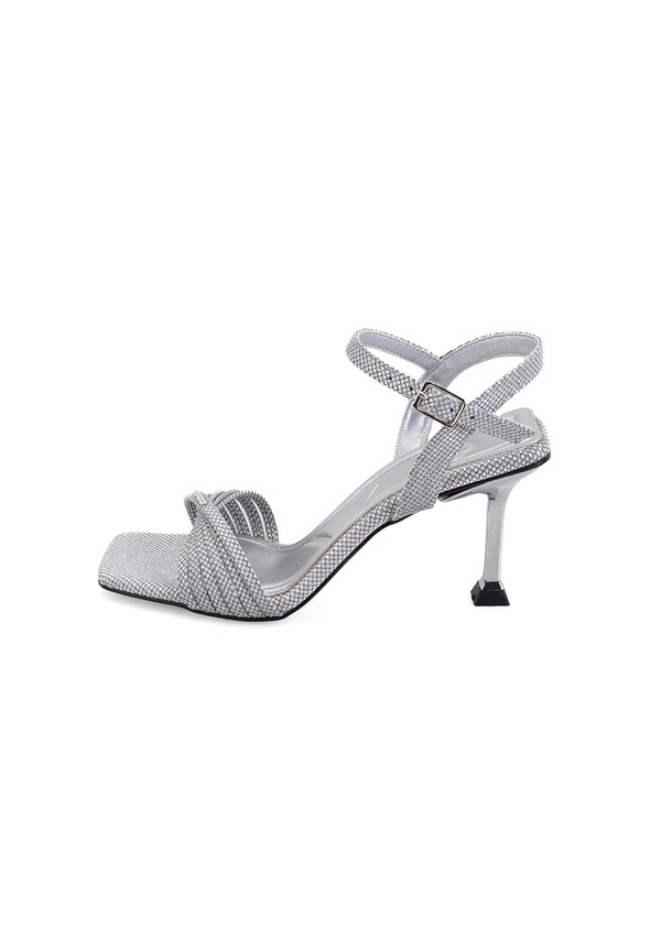High Heel Sandalette - silver