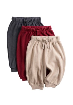 3PK BRUSHED WAFFLE JOGGERS - Pantalones - claret