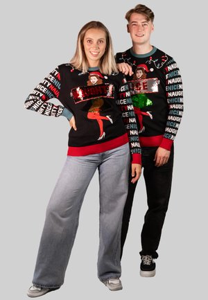 CHRISTMAS - NAUGHTY OR NICE - Strickpullover - black