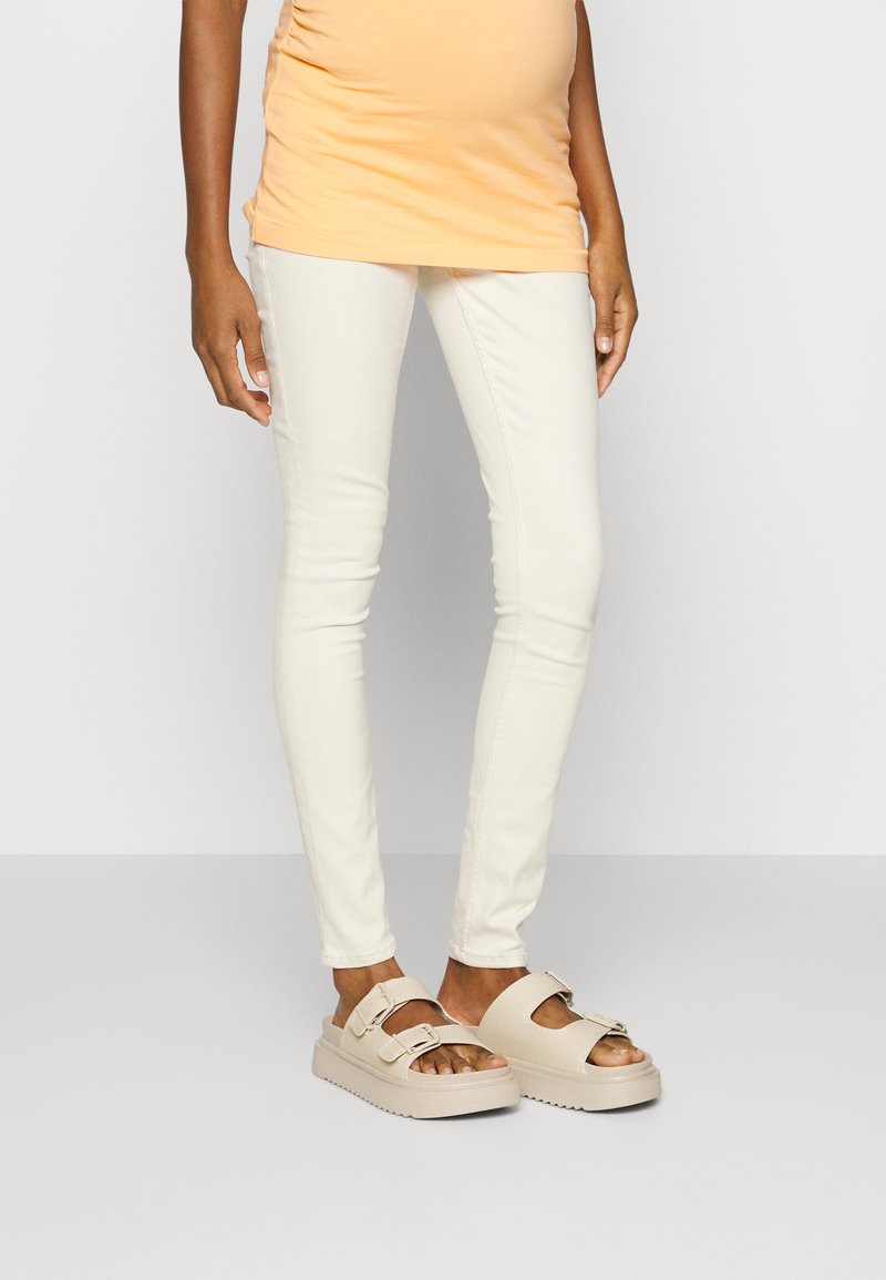 ONLY MATERNITY OLMBLUSH Jeans Skinny Fit ecru/beige Zalando.de