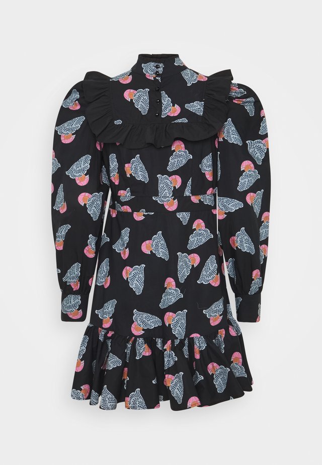 HAZEL - Vestido camisero - antracite/black