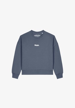 watapparel, NOPE - Sweatshirt - blue grey