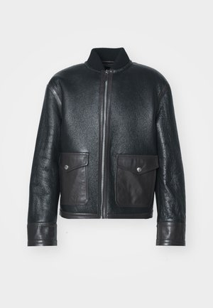 Bally Veste en cuir - black
