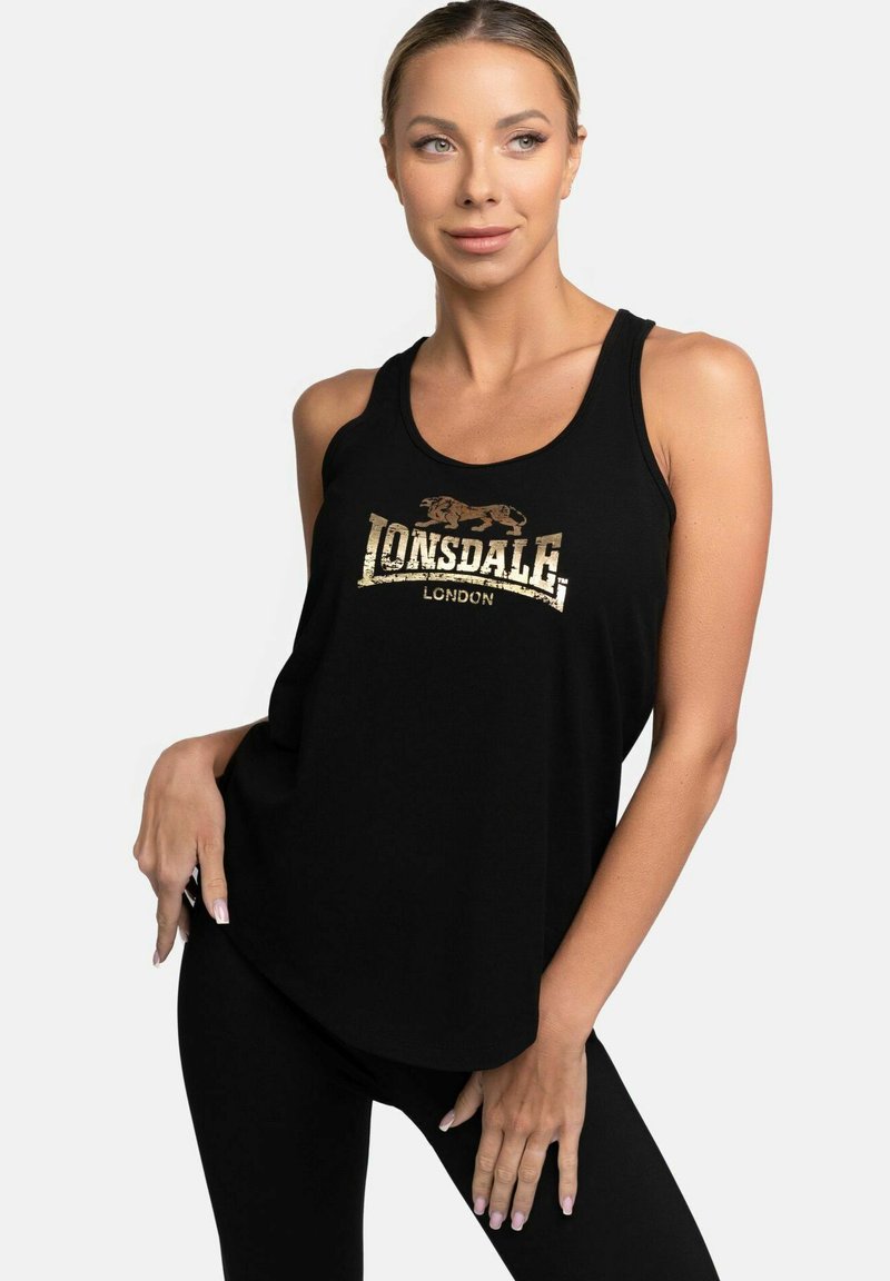 Lonsdale - SINGLET LISMOYNY - Débardeur - black gold, Agrandir