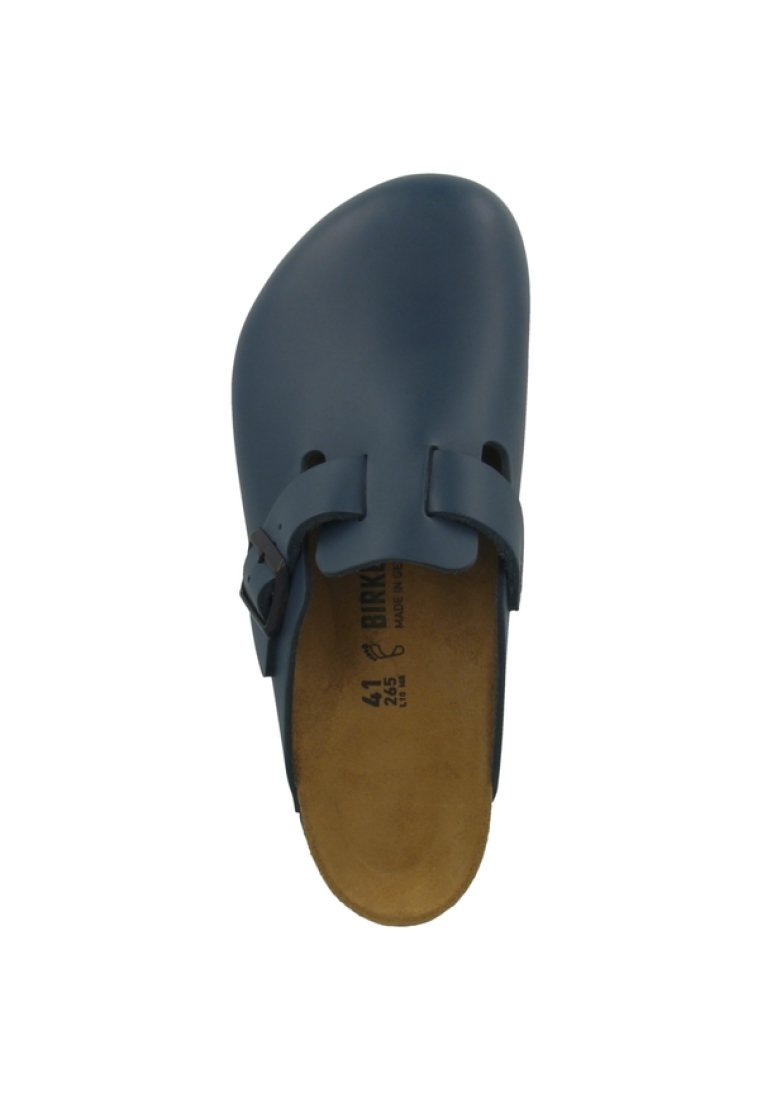 birkenstock boston blue leather