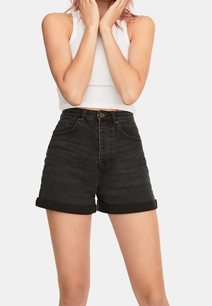 Stradivarius Short en jean - black denim
