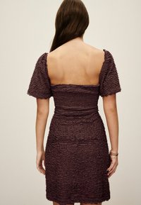 Next TEXTURED PUFF SLEEVE TALL - Hverdagskjole - brown