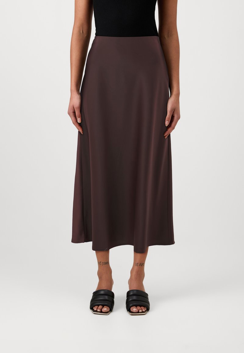 YAS Tall YASPELLA MIDI SKIRT  - A-line skjørt - decadent chocolate