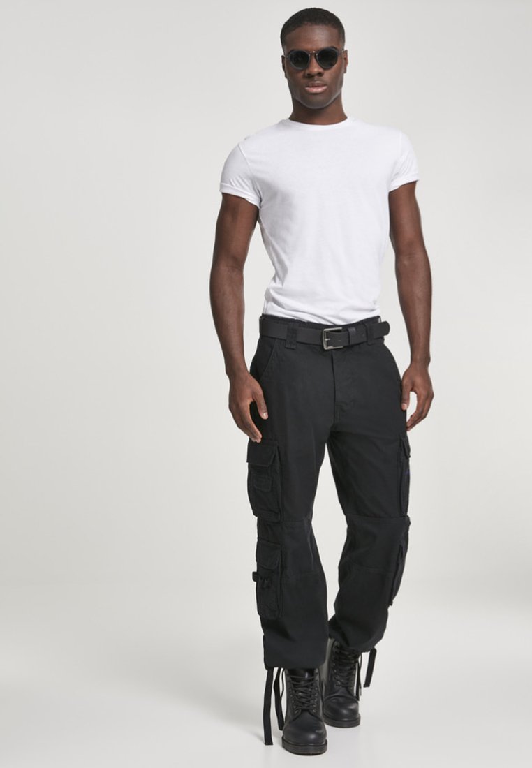 Brandit Pantaloni cargo - black/nero - Zalando.it