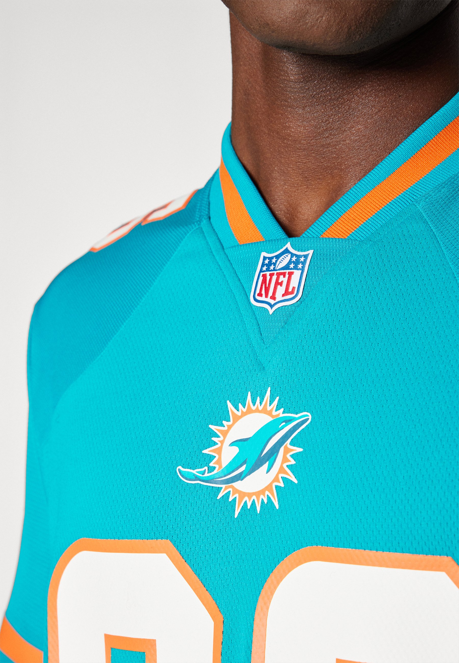 DOLPHINS ウォームアップウェア NFL Men's Nike Aqua Miami Dolphins Sideline Team ID Reversible