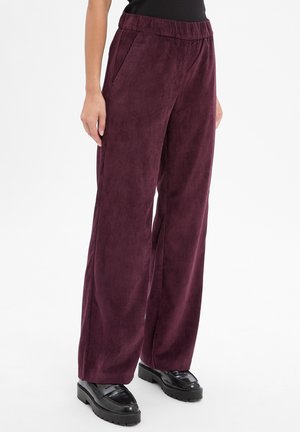 CHIARA - Stoffhose - aubergine - 0004