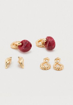 MELORO SET - Oorbellen - bordeaux