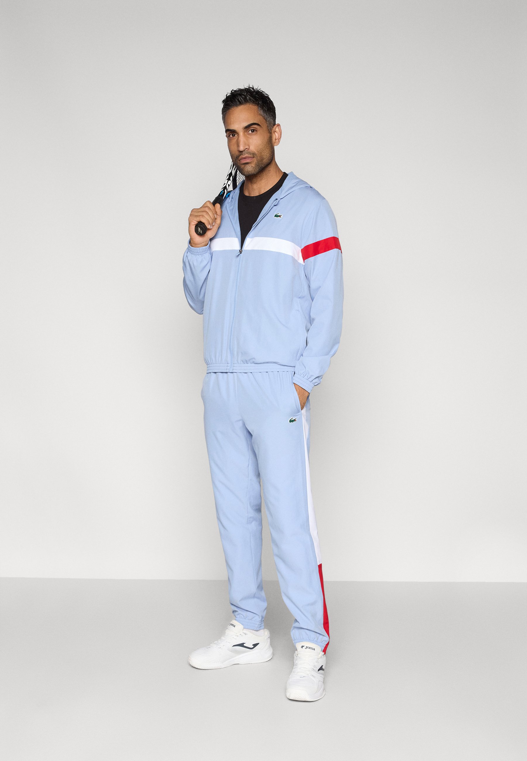Lacoste Sport TENNIS TRACKSUIT HOODED - Tracksuit - aphylla/white