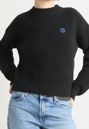 Strickpullover - black