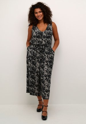 ISMA AMI - Jumpsuit - black white graphic snake