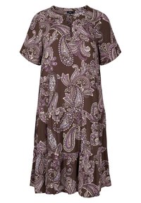 Zizzi Denní šaty - dark brown