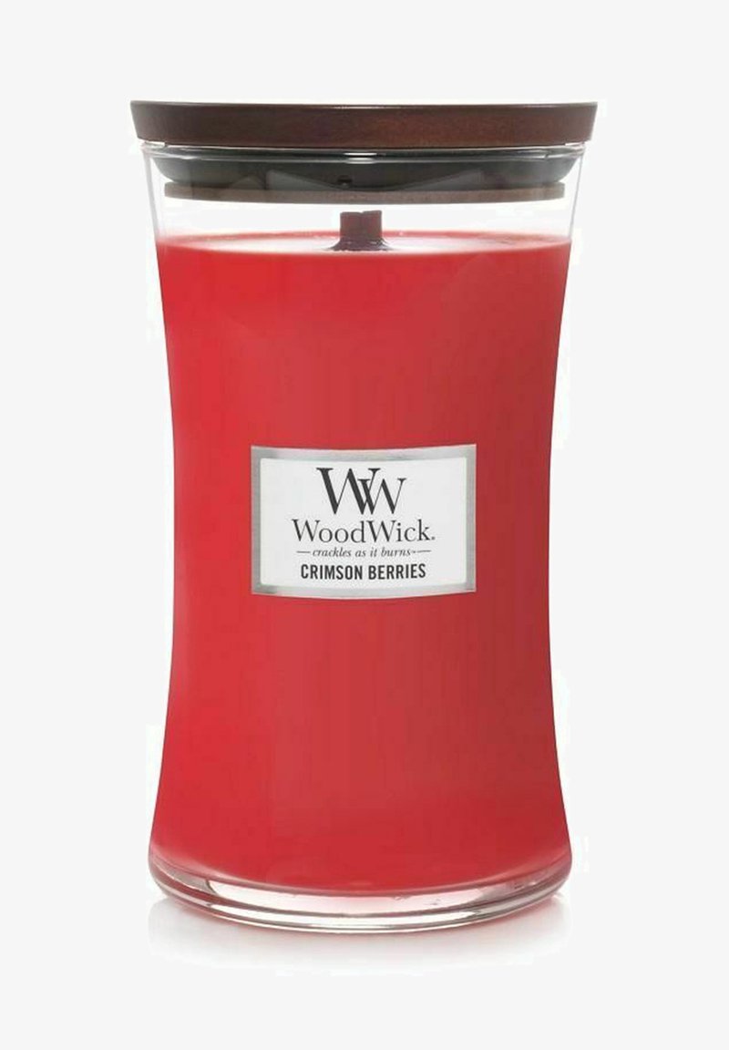 Woodwick WOODWICK LARGE - CRIMSON BERRIES - Duftlys - transparent