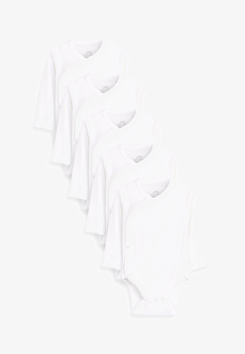 NEXT Baby-Bodys 5er Pack - Langärmlige Rippstoff-Bodys Für Babys In Weiß