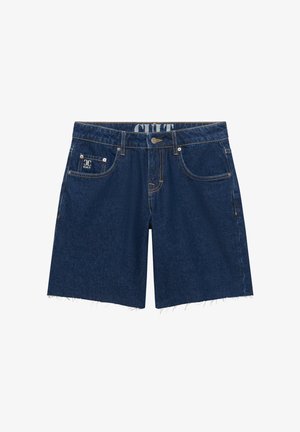 Superdry & Co, SUPERDRY MID RISE BAGGY SHORTS.. - Jeansshort - dark vintage blue