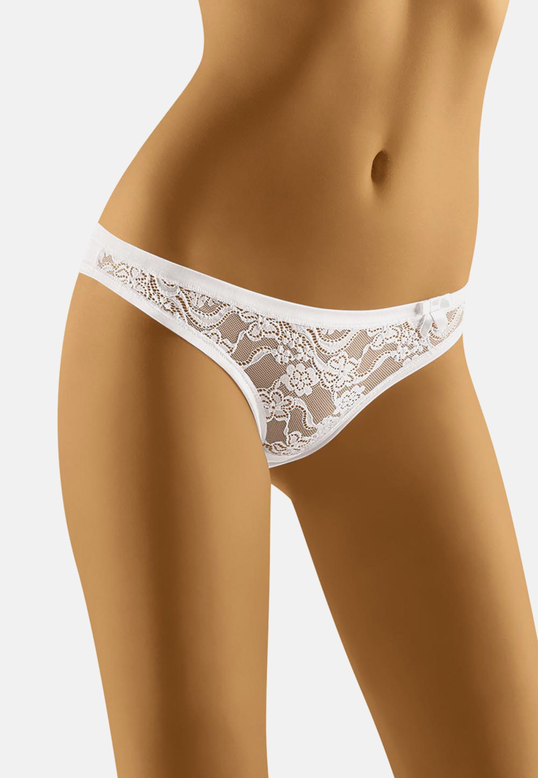 Wolbar Damen Slip WB196 – Aus Baumwolle Mit Blümchen-Spitze, Bequemer Alltagsslip