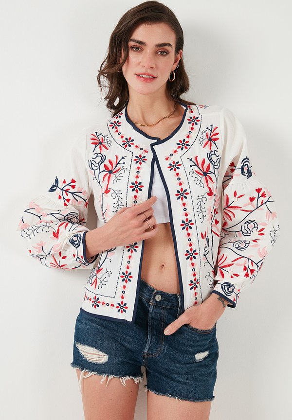 REGULAR FIT - Leichte Jacke - ecru