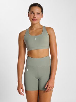 Hummel IMPACT STRAP  - Brassières de sport à maintien léger - seagrass