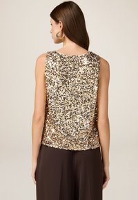 Oltre FULL PAILLETTES - Blouse - oro