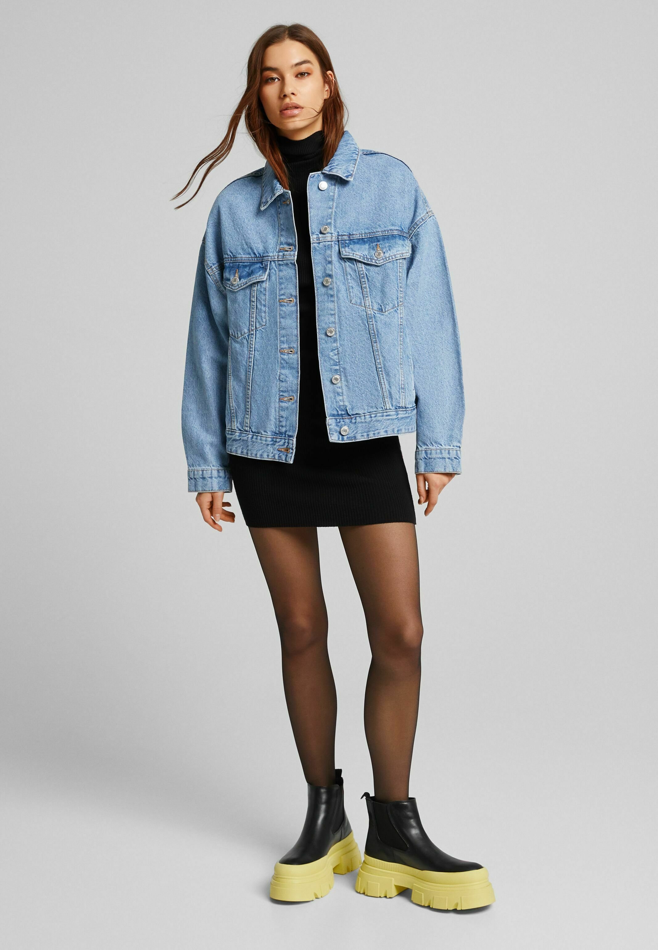 Bershka OVERSIZED - Denim jacket 