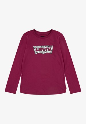 ROSE BATWING FILLS TEE - Topper langermet - classic red plum