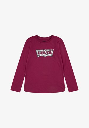 Levi's® ROSE BATWING FILLS TEE - Tops ar garām piedurknēm - classic red plum