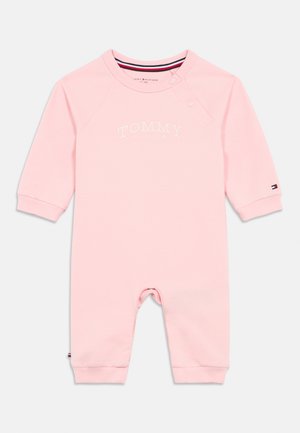 LOGO EMBROIDERY TERRY COVERALL - Kombinezon - duchess pink