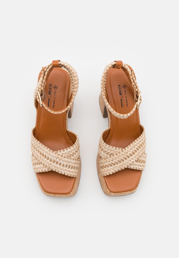 ALANII - Platform sandals - natural4