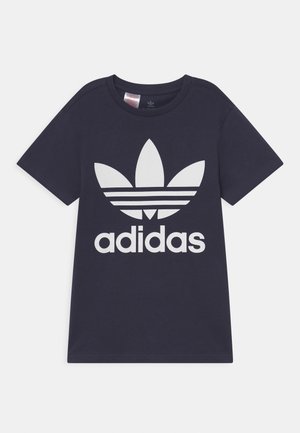 TREFOIL TEE UNISEX - Camiseta estampada - shadow navy/white