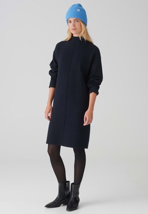 WONDANA - Gebreide jurk - coal blue
