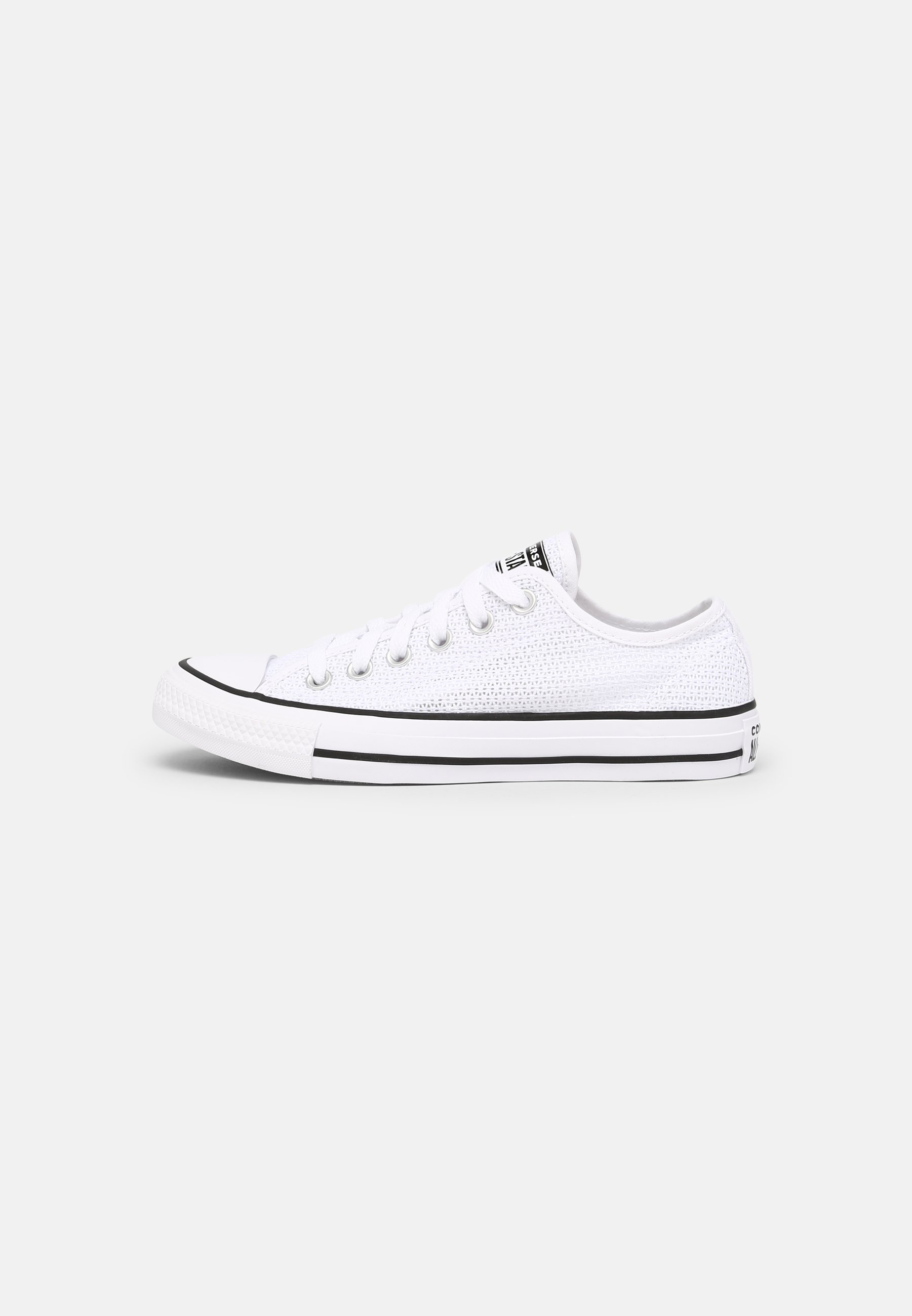 converse basse blanche crochet