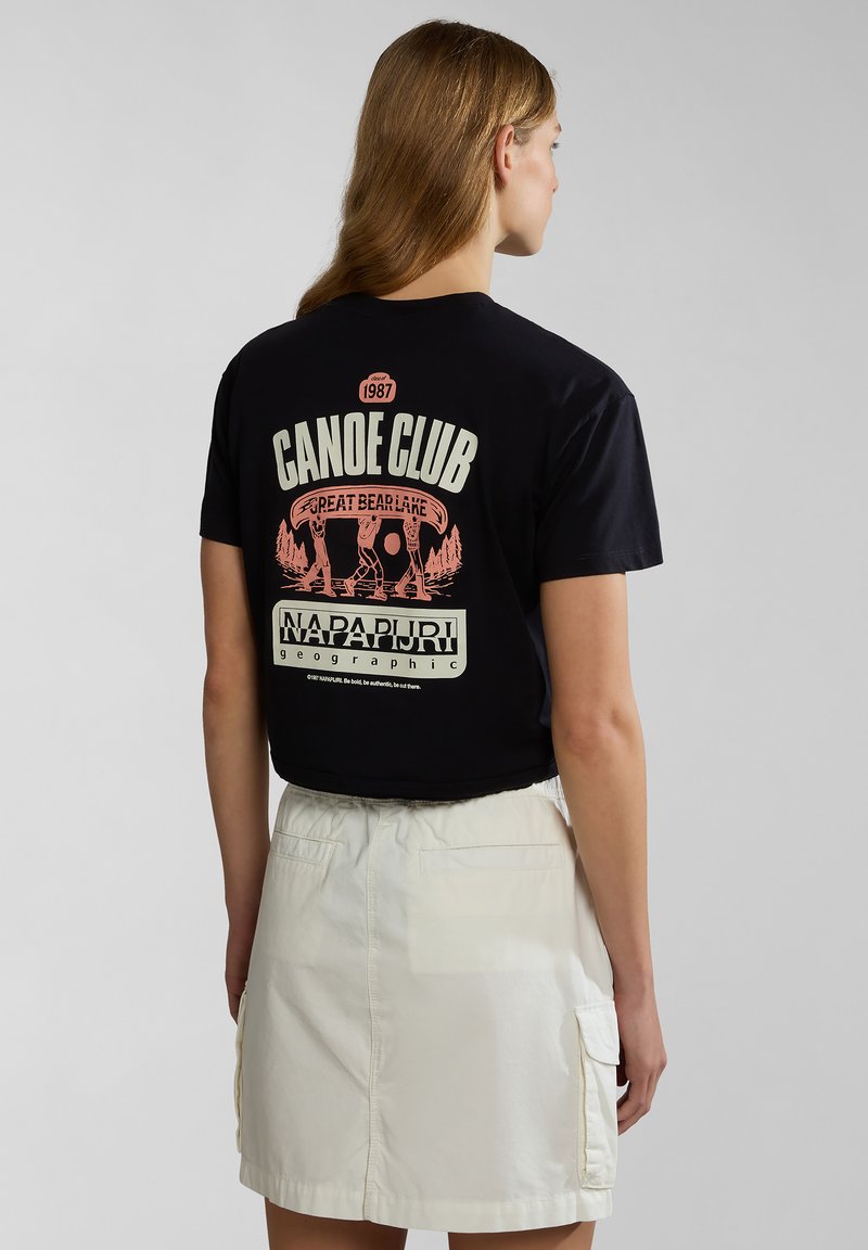 Napapijri HOWARD - T-shirt print - black