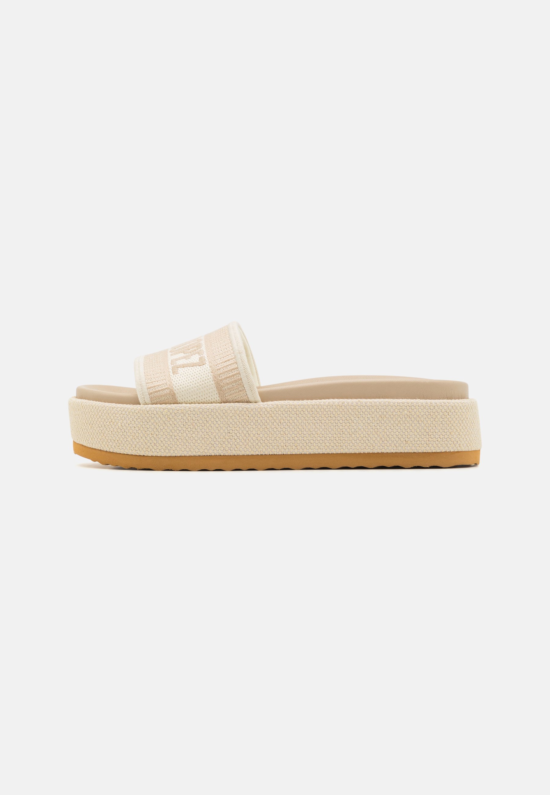 Steve Madden KNOXLEY - Pantolette flach - bone/multi-coloured 