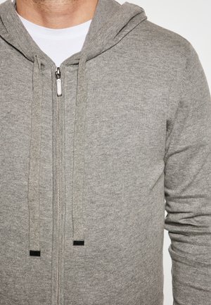 Sweatjacke - grau melange