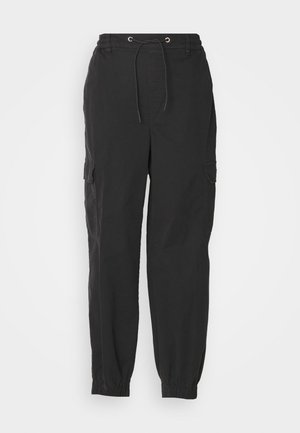 HUGO HISUNE - Cargo trousers - black