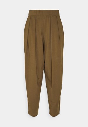 PIERA - Tracksuit bottoms - gold grun braun