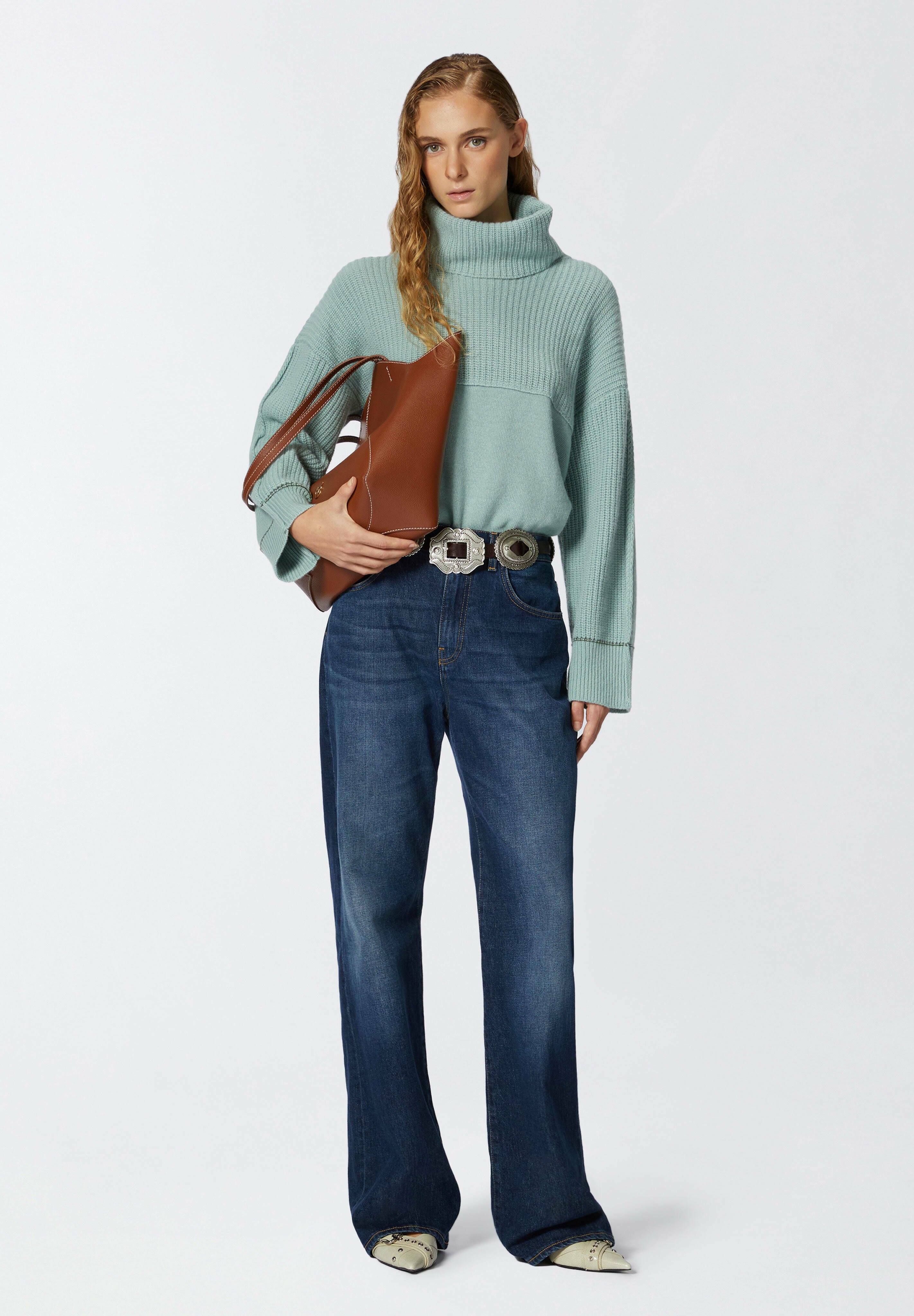 Pinko WANDA WIDE LEG - Jeans a zampa - vintage wash