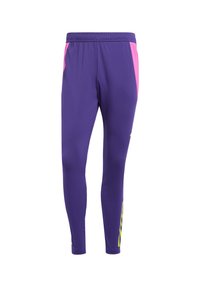 adidas Performance PREDATOR TRAINING - Broek - dark purple/semi lucid fuchsia