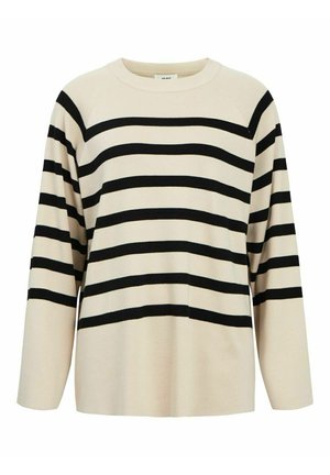 OBJESTER - Jersey de punto - sandshellstripes:black