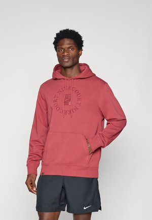 NIKECOURT HERITAGE HOODIE - Sweat à capuche - cedar/team red
