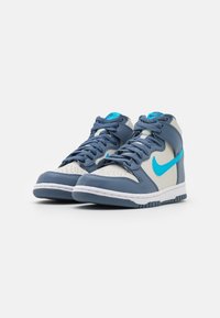 Nike Sportswear DUNK HIGH - Zapatillas altas - light bone/blue lightning/diffused blue/white