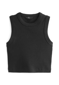 CROPPED RACER TANK - Top - black