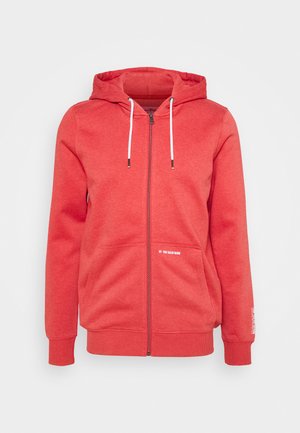 HOODY JACKET - Tröja med dragkedja - normal red