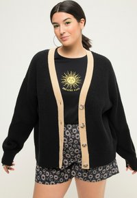 Studio Untold COLORBLENDE LANGARM - Gilet - black