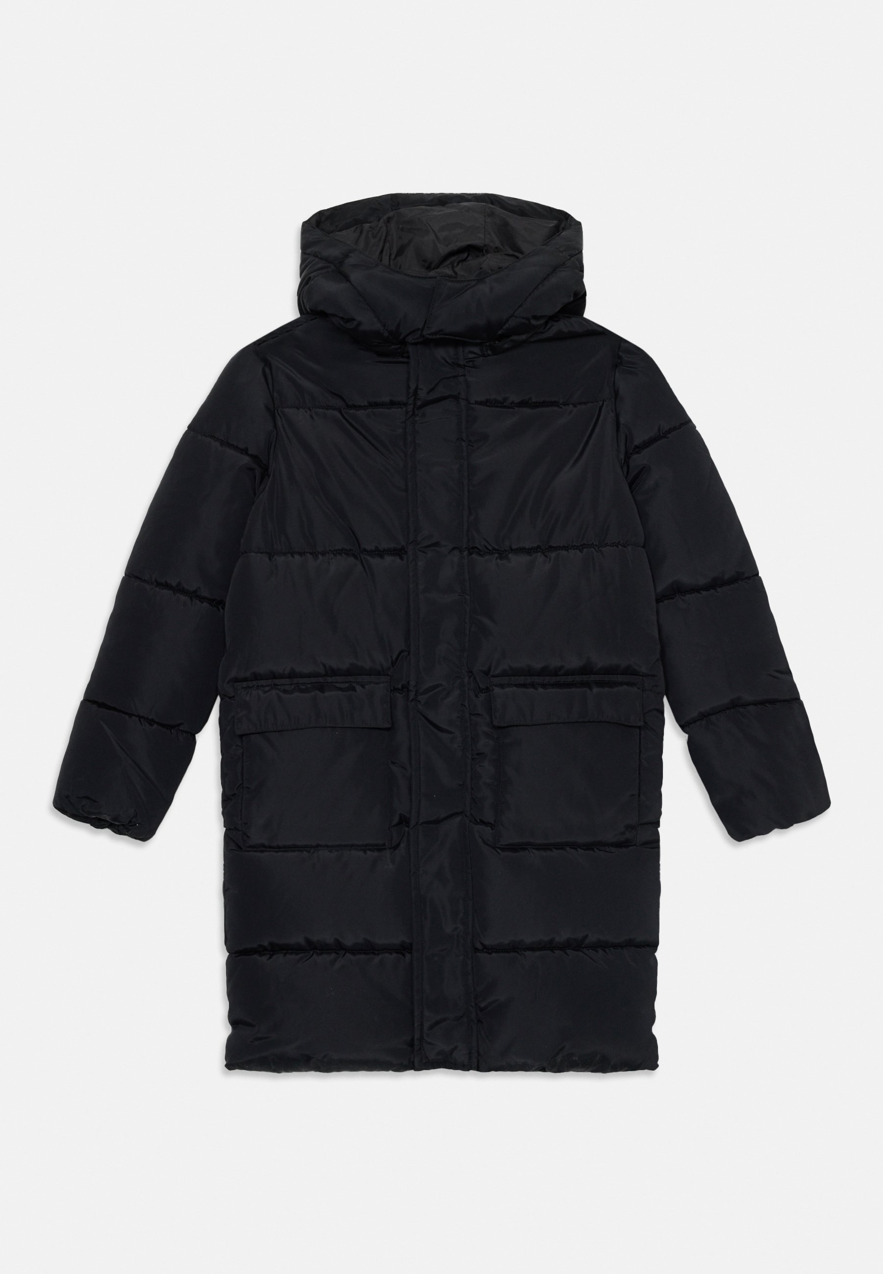 Guess JUNIOR HOODED PADDED PUFFER Abrigo de invierno jet black